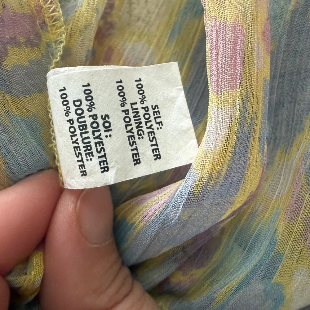 RAMY BROOK Evie Plunging Print Top M